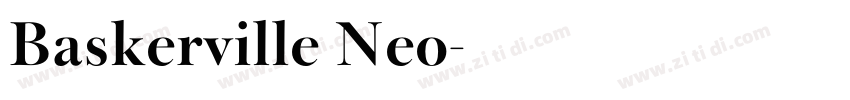 Baskerville Neo字体转换